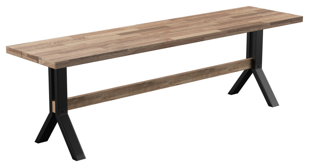Acre Slatted Outdoor Bench