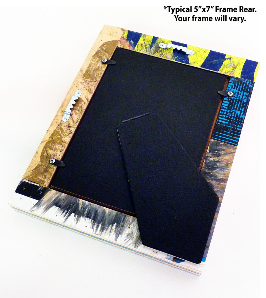 Recycled Skateboard Picture Frame for 5x7 Photo or Art by Deckstool