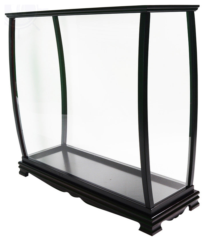 Display Case For Tall Ship Medium Wooden Display Case for Model Ships