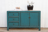 Asian Celadon Blue Credenza