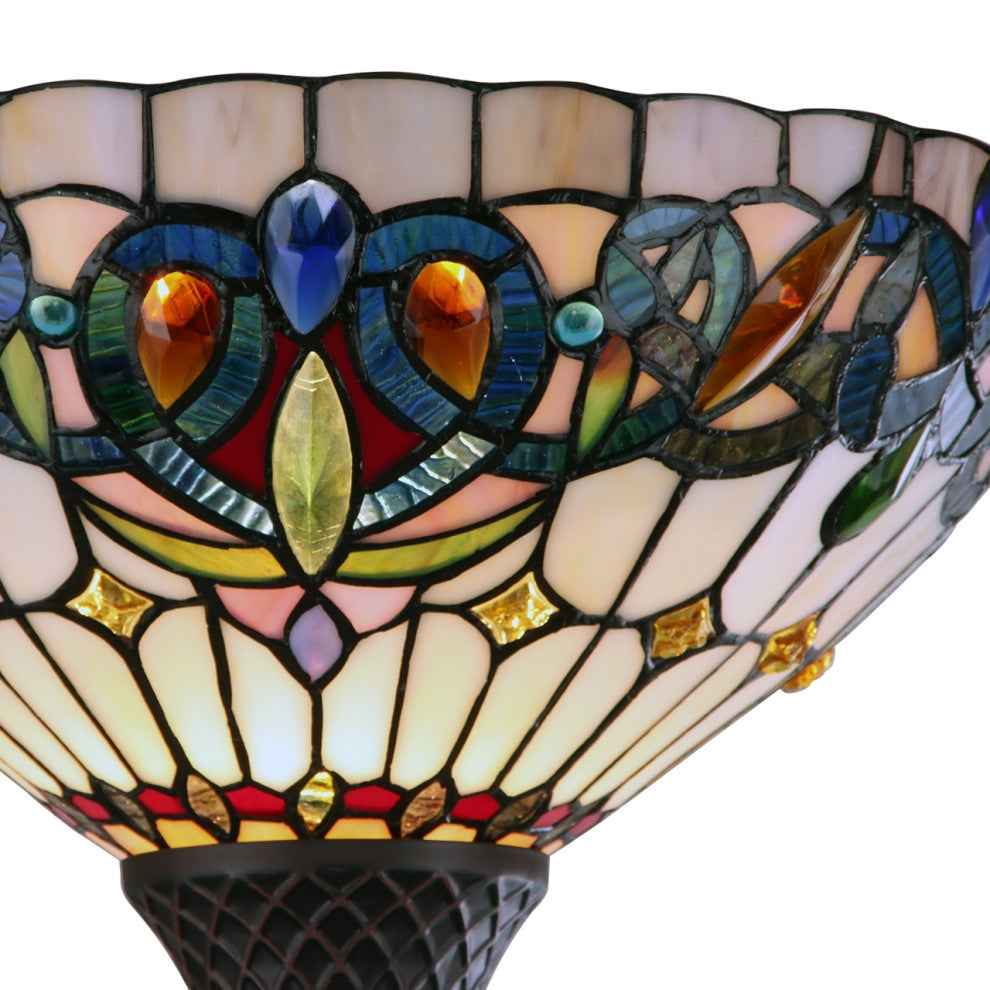 CHLOE Lighting CH3T353BV14-TF1 SERENITY Victorian Bronze 1 Light Torchiere Lamp