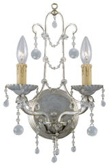 Paris Market 2 Light Silver Leaf Sconce