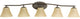Bravo 5-Light Bath Bar Antique Bronze Etched Umber Linen