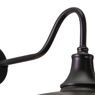 Dorado 15" Outdoor Wall Light w Caged Clear Glass Dark Bronze/Light Gold