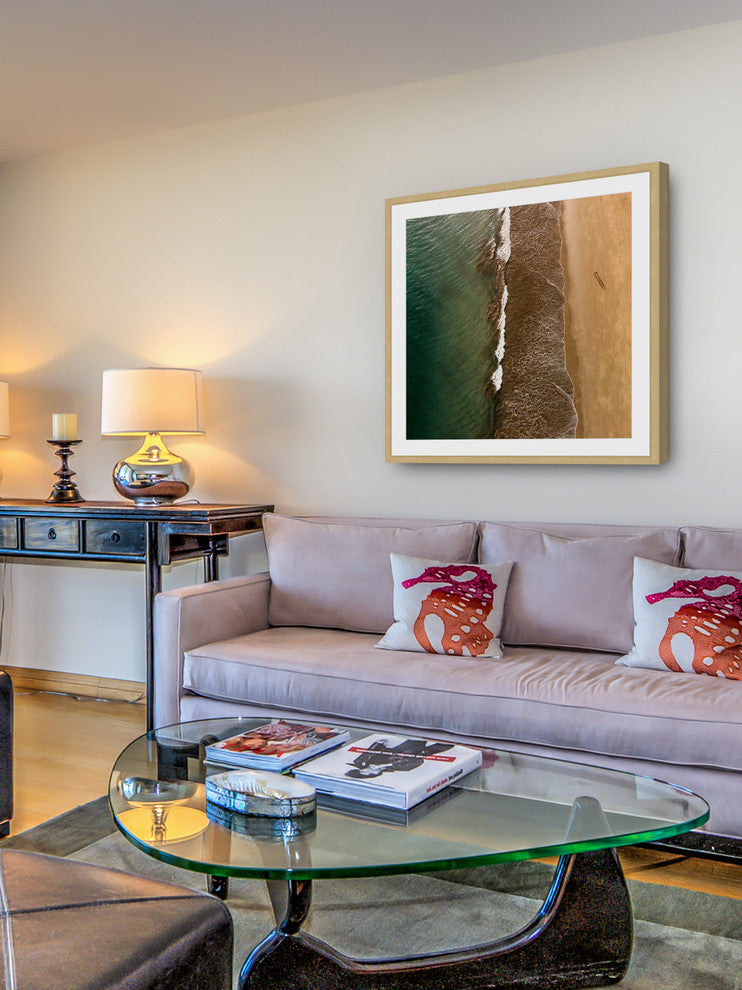 "Sea Shore" Framed Print by Karolis Janulis