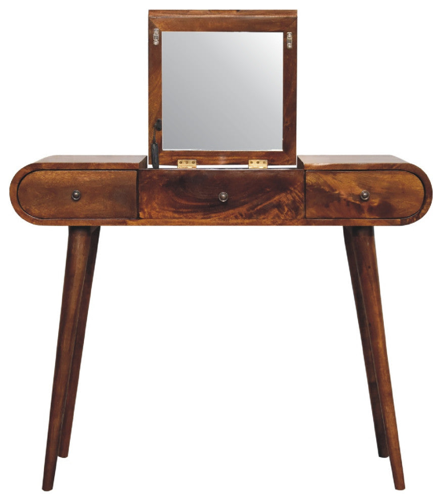 Chestnut Mirror Dressing Table