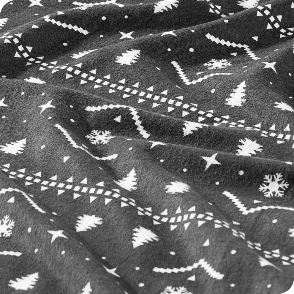 Bare Home Cotton Flannel Sheet Set, Alpine, Twin Xl