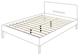Siena Ash Wood Bed, Natural, Full