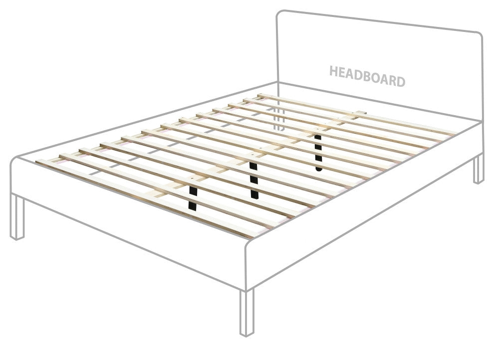 Siena Ash Wood Bed, Natural, Full