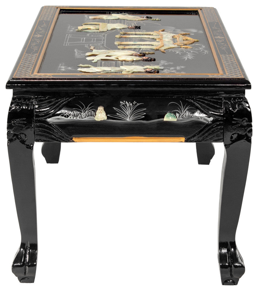 Black Lacquer Coffee Table Royal Ladies