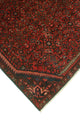 Fine Vintage Distressed Yorgelis Rust/Charcoal Runner, 4'6x9'6