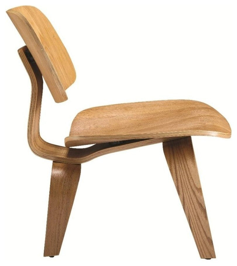 Modern Classics Plywood Lounge Chair, Natural