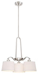 Studio 3-Light Chandelier, Satin Platinum