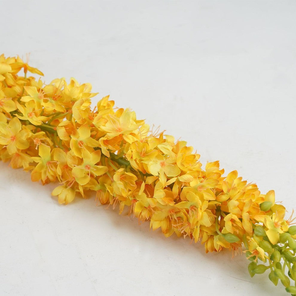 Artificial Foxtail Decorative Floral Crafting Stem, Yellow, 48"