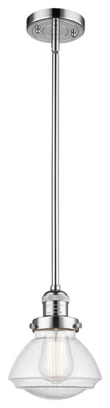 Olean 1-Light Mini Pendant, Polished Chrome, Seedy