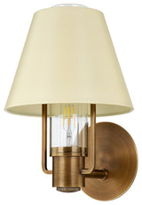 Kindle One Light Wall Sconce in Patina Brass