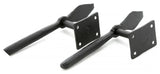 Black Shutter Dog Holders 7" L Spoon Shape Wrought Iron Renovators Supply