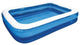 79" Blue and White Rectangular Inflatable Backyard Pool