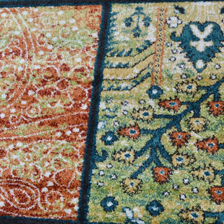 MACHINE MADE HEATSET POLYPROPYLENE AREA RUGS -Multicolor,Contemporary Design, [Runner] 3'2''x10'