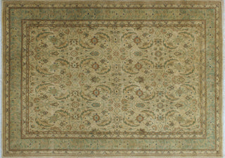 Turkish-Knotted Ankara Lahore Beige Rug, 6'2x8'7
