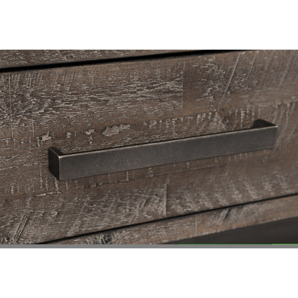 Jofran East Hampton Sofa Console Table, Distressed Grey (Set of 2)