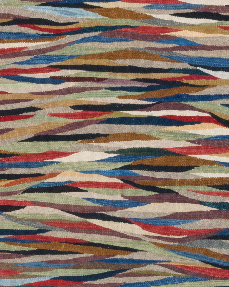 New Handwoven Turkish Kilim Rug 4' 3" x 5' 11", 51 in. x 71 in.