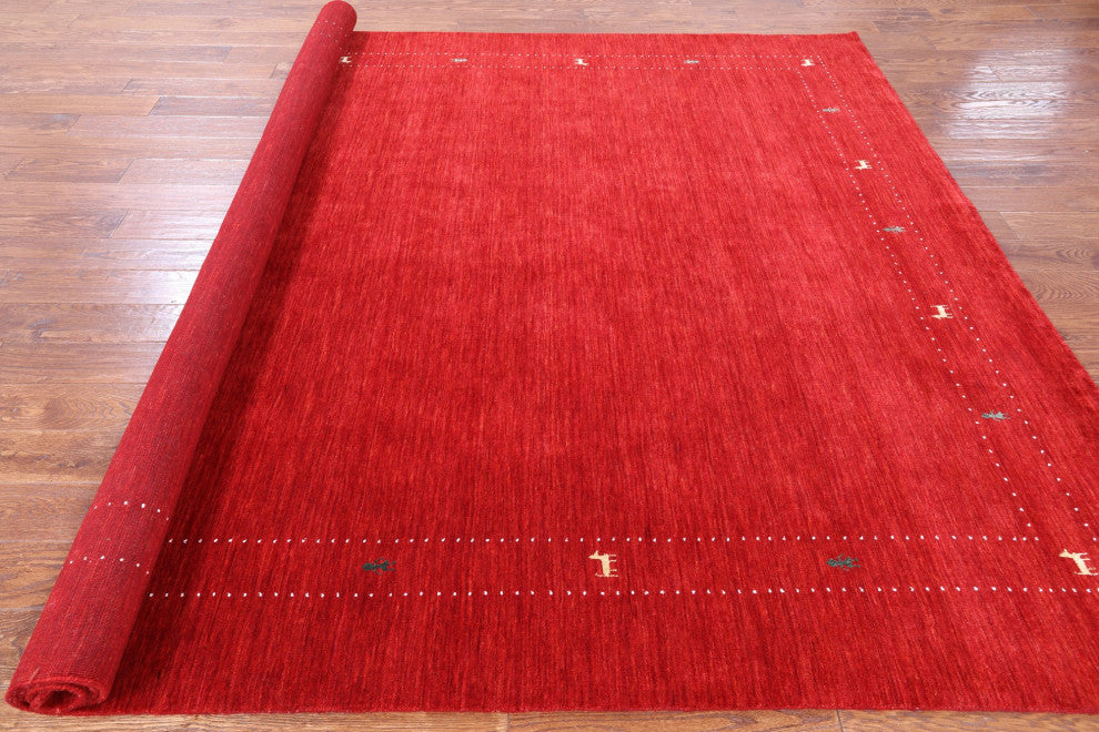 Hand Knotted Persian Gabbeh Rug 8' 0" X 10' 0" Q6996