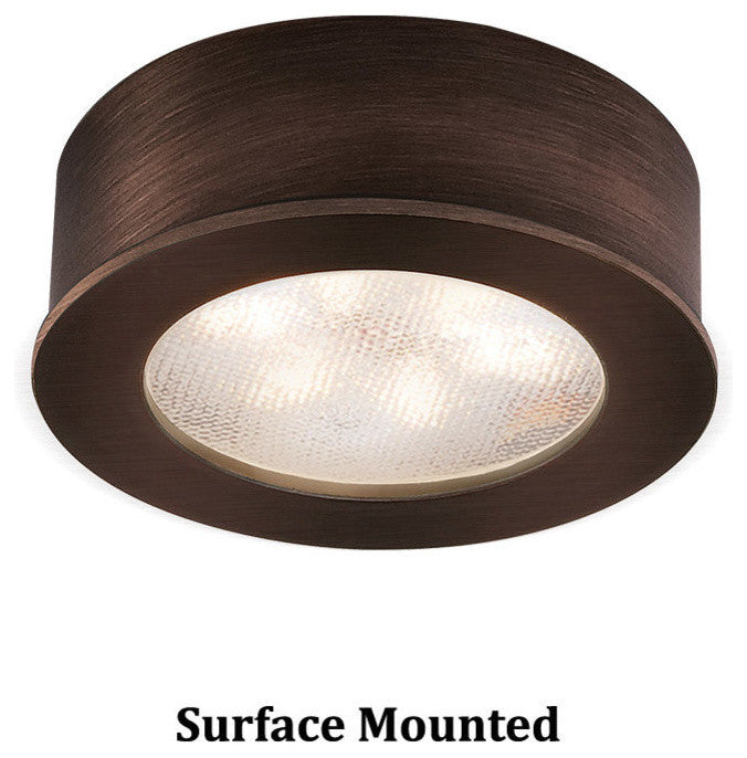 WAC Lighting LED Button Light, Copper Bronze, Round, 2700k Warm White