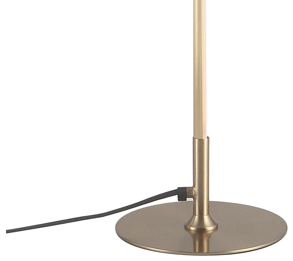 Iris 59.5" LED Integrated Floor Lamp, Gold