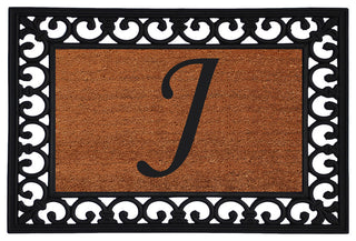 Monogram Insert Doormat 19"x25", Letter J