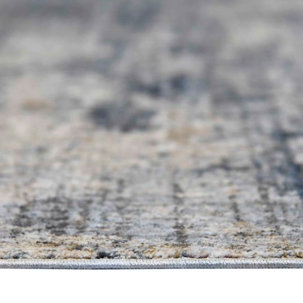 Vermont Allaine Runner, Gray, 2'7" x 8', Abstract