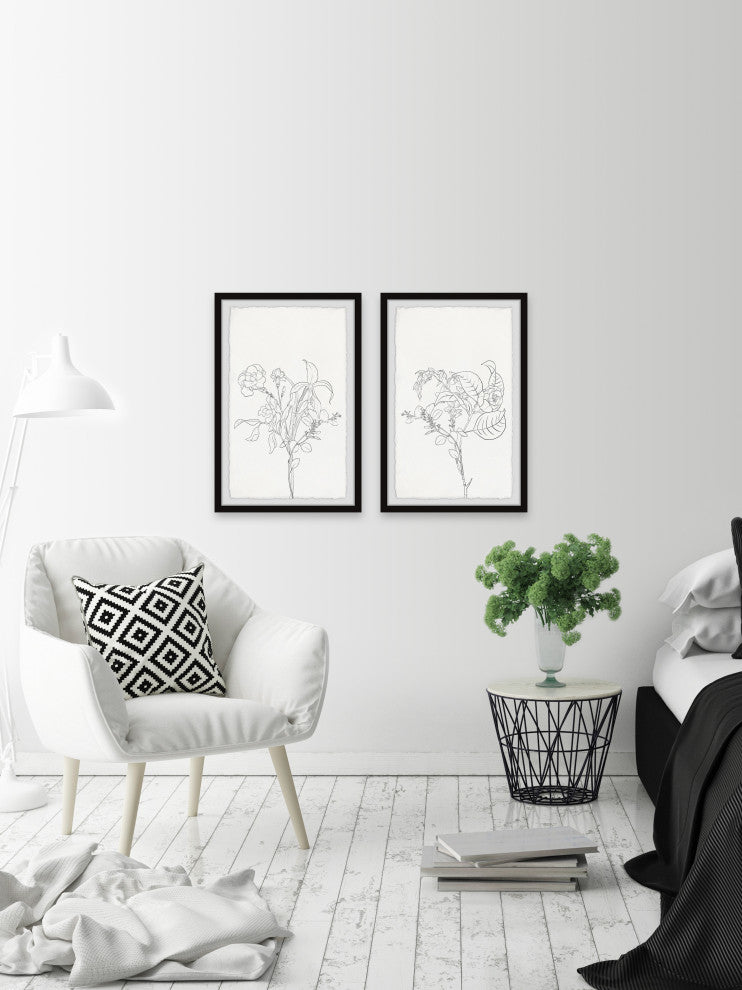 Radiant Flowers Diptych, Set of 2, 16x24 Panels