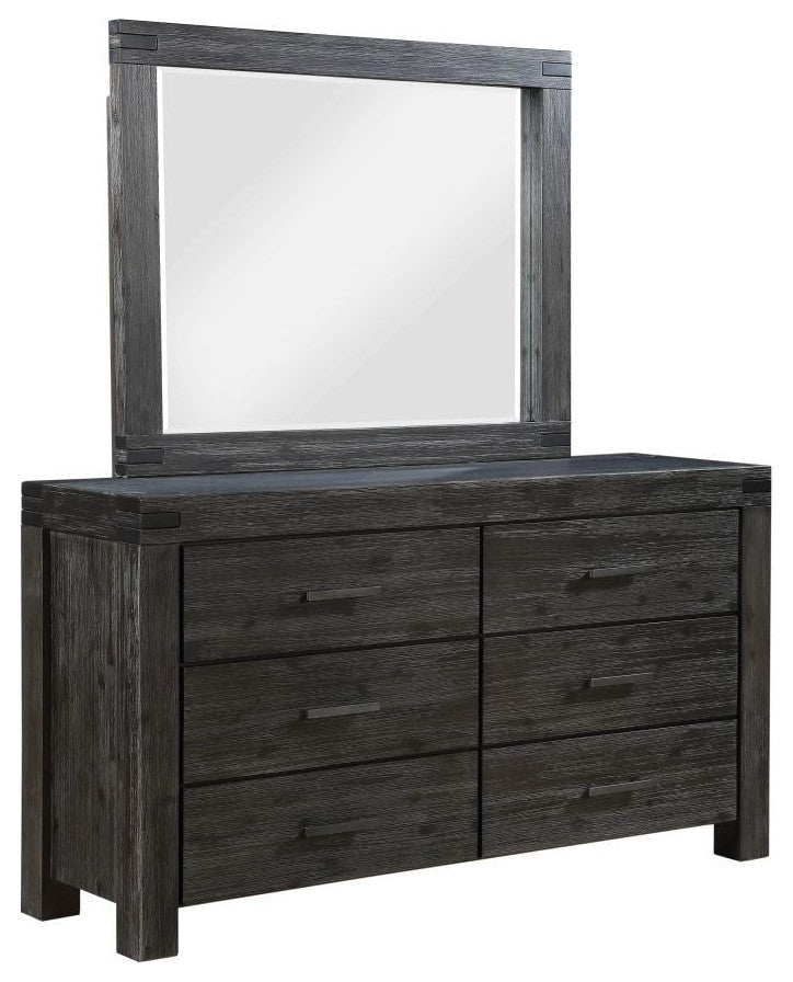Modus Meadow 5 Piece Cal King Platform Bedroom Set With Chest, Graphite