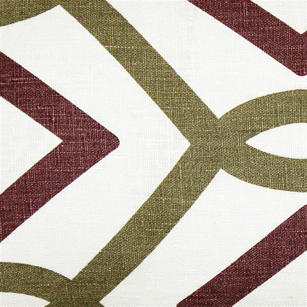 Pillow Decor - Tuscany Linen Sage Diamond Chain Throw Pillow 12X20