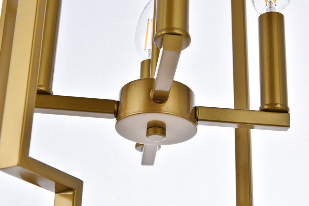 Robin 4-Light Pendant, Brass