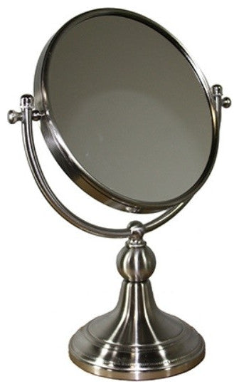 Vintage Rotating Chrome 7X Magnification Vanity Mirror