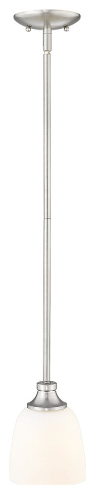 Alberta 1 Light 6" Brushed Nickel Mini-Pendant