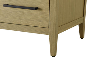 Home Living 54" Single Bathroom Vanity, Honey Brown