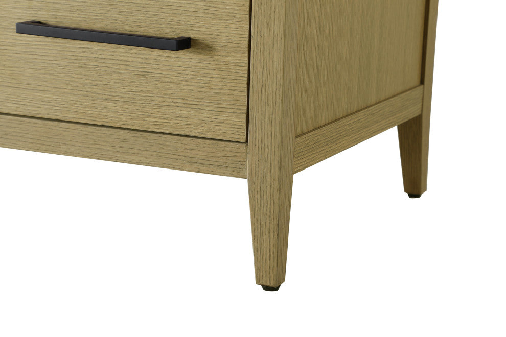 Home Living 54" Single Bathroom Vanity, Honey Brown