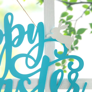 18"L Easter Metal " Happy Easter" Door Hanger
