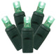 Vickerman X6G6504 50 Green Wide Angle Led, 25' Christmas Single Light Strand