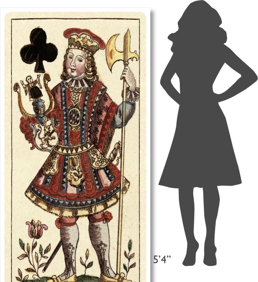 "Knave of Clubs (Bauern Hochzeit Deck)" Paper Art, 38"x74"