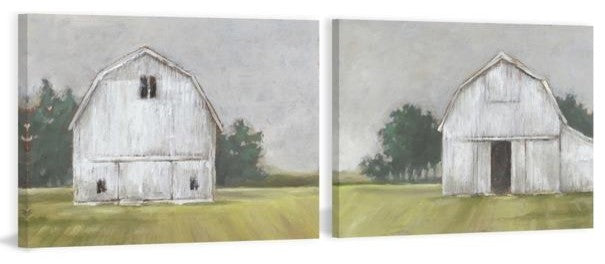 Rustic Barnyard III Diptych, Set of 2, 45x30 Panels