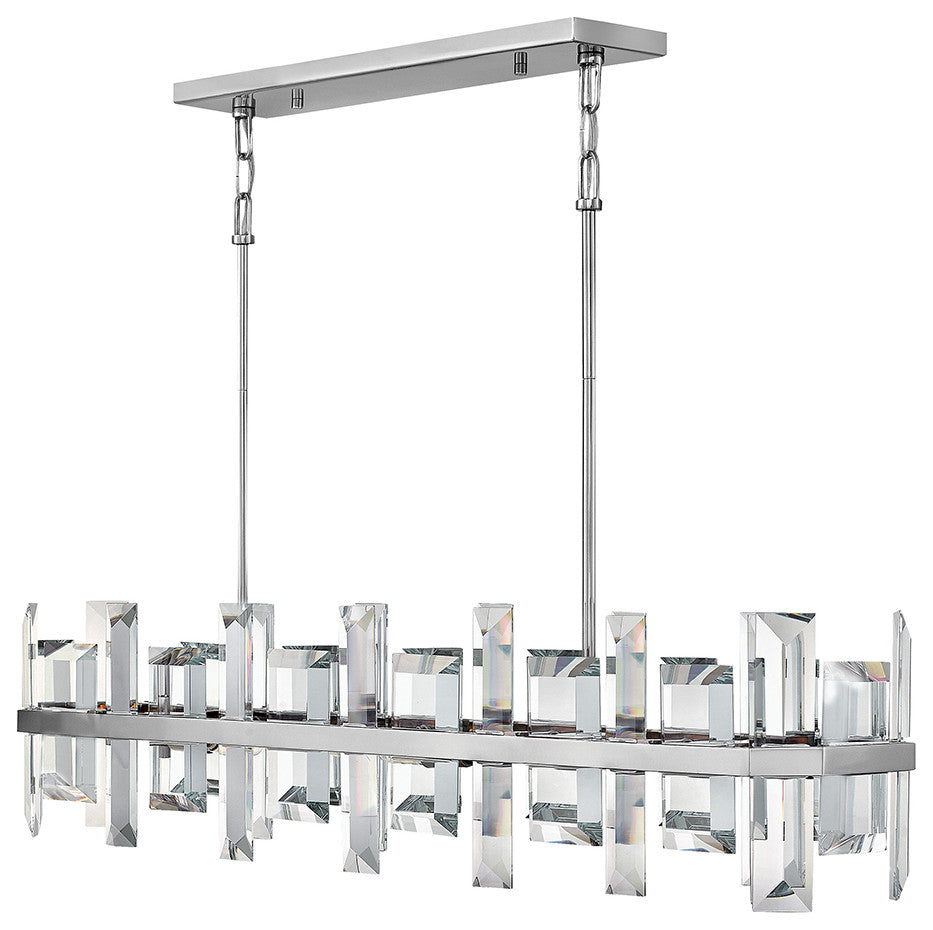 Fredrick Ramond Odette Medium Eight Light Linear, Polished Nickel*