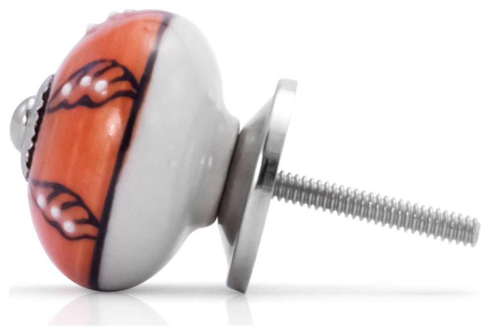 Mascot Hardware Tomato 40 mm Red Ceramic Cabinet Knob - Pack of 5
