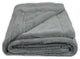 Sherry Kline Fairfax Faux Fur 50x60 Throw Blanket, Silver Grey
