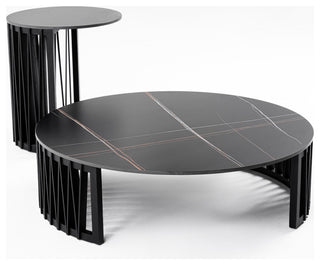 Modrest Larimer Modern Round Coffee Table Set