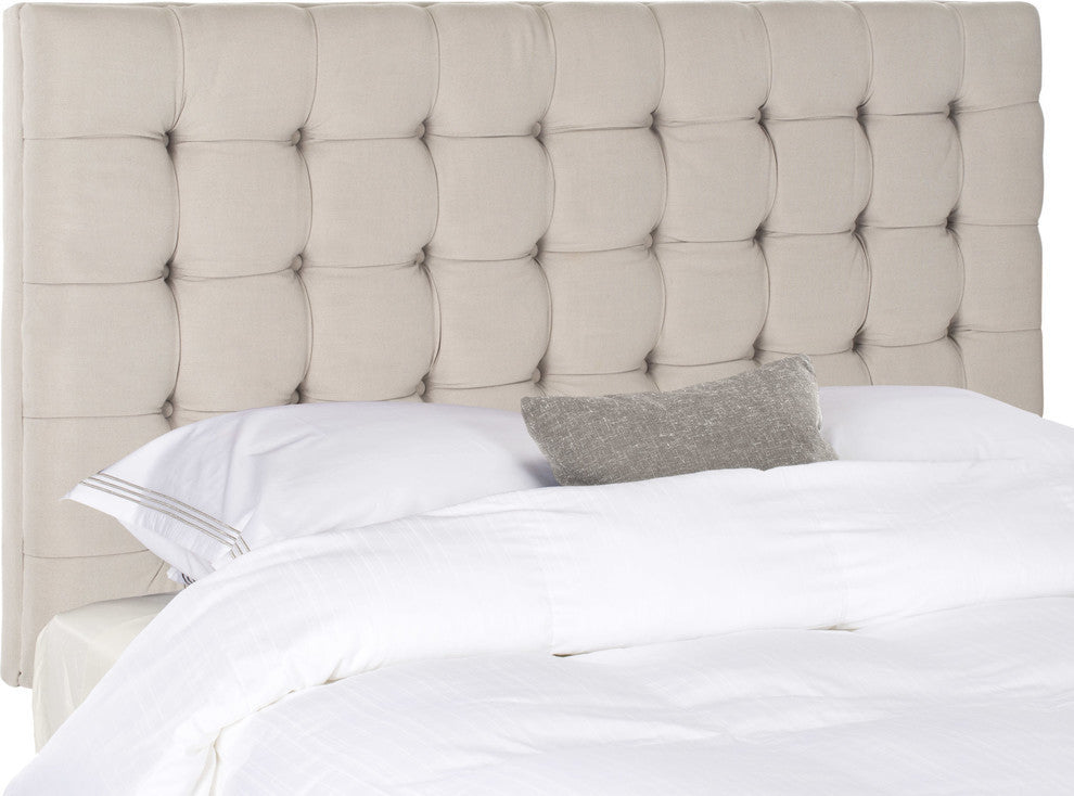 Safavieh Lamar Tufted Headboard, King, Taupe