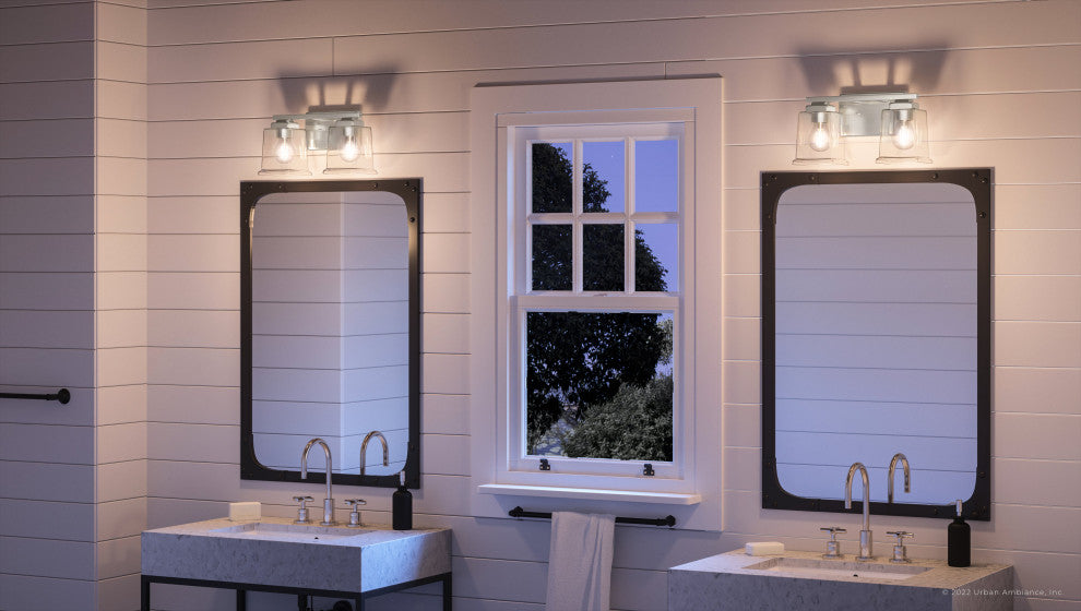 Luxury Craftsman Bath Light, Brushed Nickel