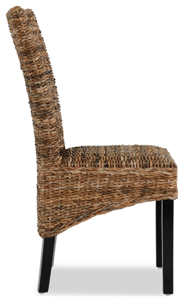 Windsor Rattan Dining Chairs, Set of 2